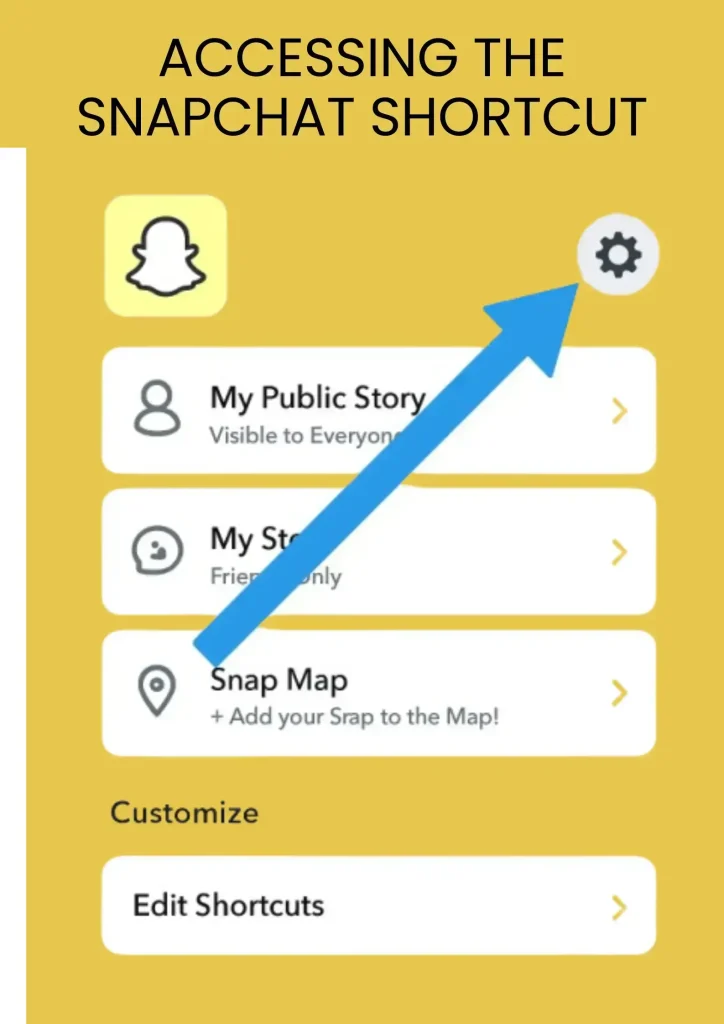 Accessing the Shortcut Menu