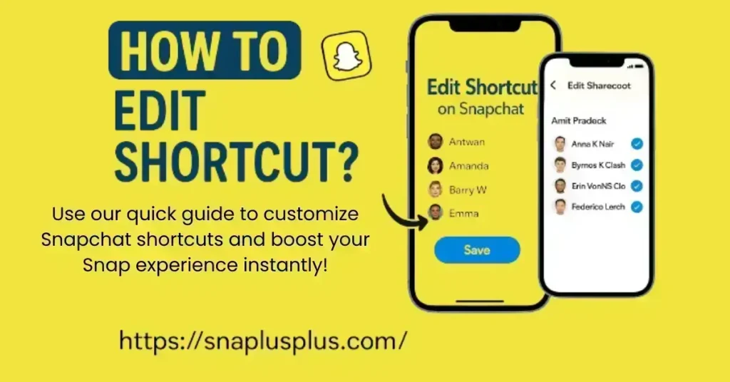 How to edit shortcut in Snapchat (1)